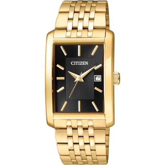 Quartz Mens Watch Stainless Steel Classic Gold